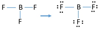mark lone pairs on BF3 lewis structure